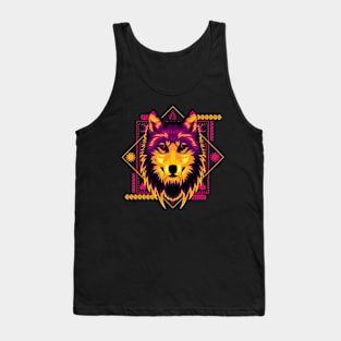 colorfull wolf Tank Top